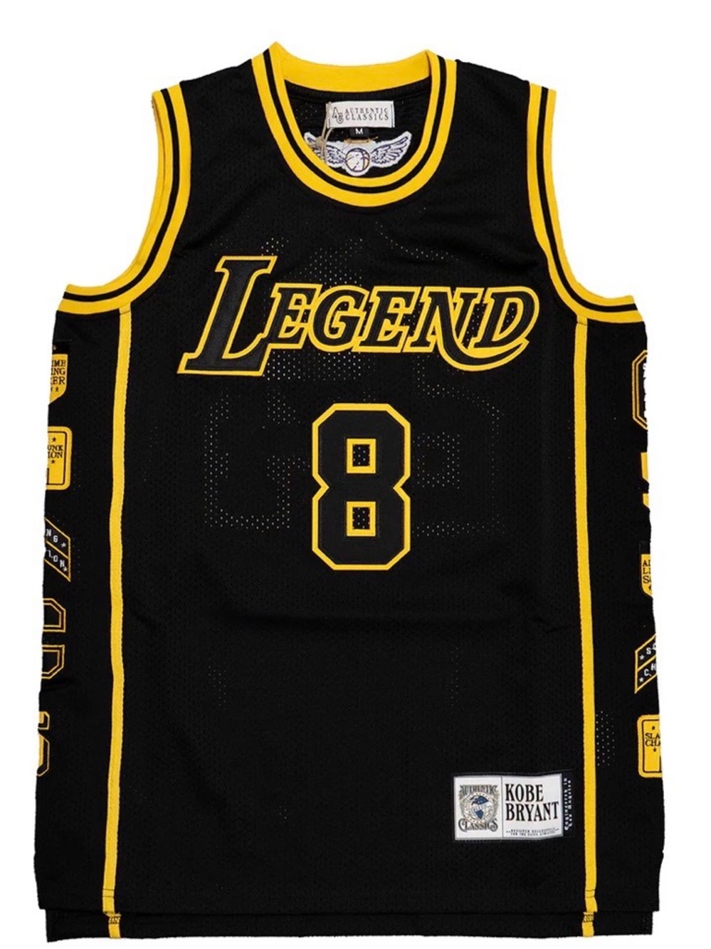 Kobe Bryant Black & Yellow “Legend” XL Jersey NEW